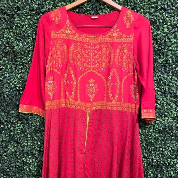 Wforwoman Pink Kurta - Picture 3 of 6